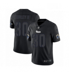 Men Nike Los Angeles Rams 30 Todd Gurley Limited Black Rush Impact NFL Jersey