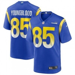 Men Nike Los Angeles Rams #85 Jack Youngblood New Blue Alternate Vapor Untouchable Limited Player NFL Jersey