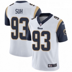 Men Nike Los Angeles Rams 93 Ndamukong Suh White Vapor Untouchable Limited Player NFL Jersey