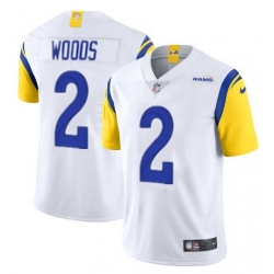 Men Nike Rams 10 Cooper Kupp White Yellow Vapor Untouchable Limited Jersey