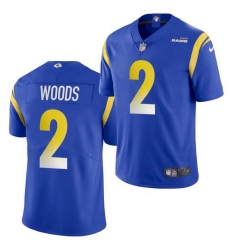Men Nike Rams 2 Robert Woods Royal Vapor Untouchable Limited Jersey