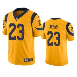 Nike Los Angeles Rams 23 Cam Akers Gold Men Stitched NFL Limited Rush Jersey