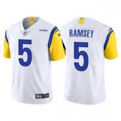 Nike Los Angeles Rams 5 Jalen Los Angeles Ramsey White Vapor Untouchable Limited Jersey