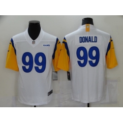Nike Los Angeles Rams 99 Aaron Donald White Vapor Untouchable Limited Jersey