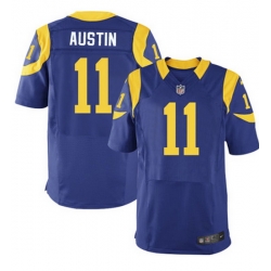 Nike Rams #11 Tavon Austin Royal Blue Alternate Mens Stitched NFL Elite Jersey