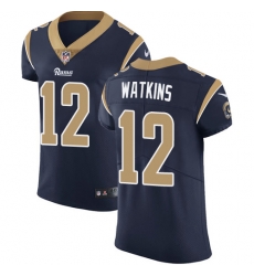 Nike Rams #12 Sammy Watkins Navy Blue Team Color Mens Stitched NFL Vapor Untouchable Elite Jersey