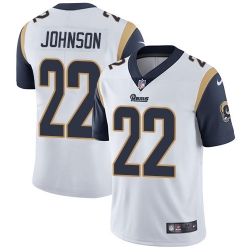 Nike Rams #22 Trumaine Johnson White Mens Stitched NFL Vapor Untouchable Limited Jersey