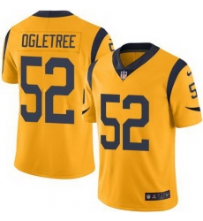 Nike Rams #52 Alec Ogletree Gold Mens Stitched NFL Limited Rush Jersey