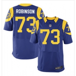 Nike Rams #73 Greg Robinson Royal Blue Alternate Mens Stitched NFL Elite Jersey