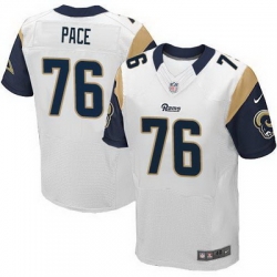 Nike Rams #76 Orlando Pace White Mens Stitched NFL Elite Jersey