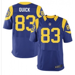 Nike Rams #83 Brian Quick Royal Blue Alternate Mens Stitched NFL Elite Jersey