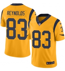 Nike Rams #83 Josh Reynolds Gold Men Stitched NFL Limited Rush Jersey