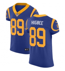 Nike Rams #89 Tyler Higbee Royal Blue Alternate Mens Stitched NFL Vapor Untouchable Elite Jersey