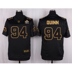Nike Rams #94 Robert Quinn Black Mens Stitched NFL Elite Pro Line Gold Collection Jersey