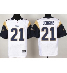 Nike St. Louis Rams 21 Janoris Jenkins White Elite NFL Jersey