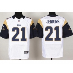 Nike St. Louis Rams 21 Janoris Jenkins White Elite NFL Jersey