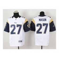 Nike St. Louis Rams 27 Tre Mason white Elite NFL Jersey