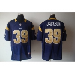 Nike St. Louis Rams 39 Steven Jackson Blue Elite NFL Jersey