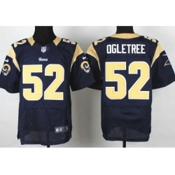 Nike St. Louis Rams 52 Alec Ogletree Blue Elite NFL Jersey
