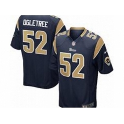 Nike St. Louis Rams 52 Alec Ogletree Blue Game NFL Jersey