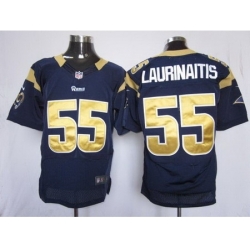 Nike St. Louis Rams 55 James Laurinaitis Dark Blue Elite NFL Jersey