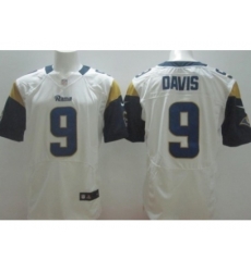 Nike St. Louis Rams 9 Austin Davis White Elite NFL Jersey