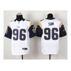 Nike St. Louis Rams 96 Michael Sam white Elite NFL Jersey