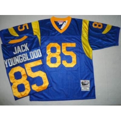 St.Louis Rams Jerseys 85 Jack Youngblood blue throwback