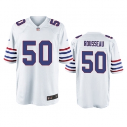 Ｍen Nike Buffalo Bills Gregory Rousseau 50 White Alternate Game Jersey