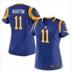 Nike Rams #11 Tavon Austin Royal Blue Alternate Womens Stitched NFL Elite Jersey