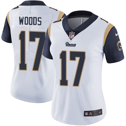 Nike Rams #17 Robert Woods White Womens Stitched NFL Vapor Untouchable Limited Jersey