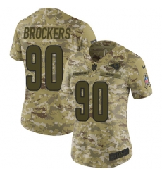 Nike Rams #90 Michael Brockers Camo Women Stitched NFL Limited 2018 Salute to Service Jersey
