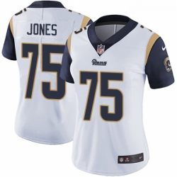 Women Nike Los Angeles Rams #75 Deacon Jones Elite White NFL Jersey