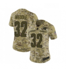 Womens Los Angeles Rams 32 Eric Weddle Limited Camo 2018 Salute to Service Football Jersey