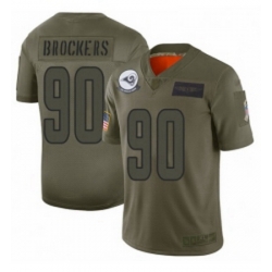 Womens Los Angeles Rams 90 Michael Brockers Limited Camo 2019 Salute to Service Football Jersey