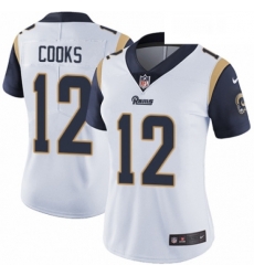 Womens Nike Los Angeles Rams 12 Brandin Cooks White Vapor Untouchable Limited Player NFL Jersey