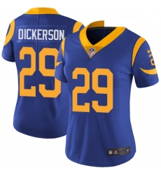Womens Nike Los Angeles Rams 29 Eric Dickerson Elite Royal Blue Alternate NFL Jersey