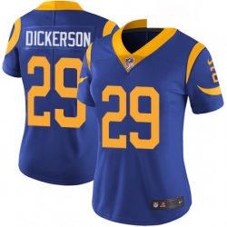 Womens Nike Los Angeles Rams 29 Eric Dickerson Elite Royal Blue Alternate NFL Jersey