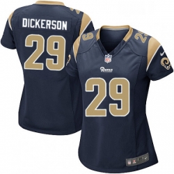 Womens Nike Los Angeles Rams 29 Eric Dickerson Game Navy Blue Team Color NFL Jersey