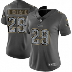 Womens Nike Los Angeles Rams 29 Eric Dickerson Gray Static Vapor Untouchable Limited NFL Jersey