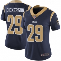 Womens Nike Los Angeles Rams 29 Eric Dickerson Navy Blue Team Color Vapor Untouchable Limited Player NFL Jersey