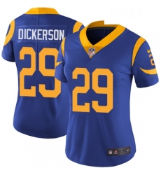 Womens Nike Los Angeles Rams 29 Eric Dickerson Royal Blue Alternate Vapor Untouchable Limited Player NFL Jersey