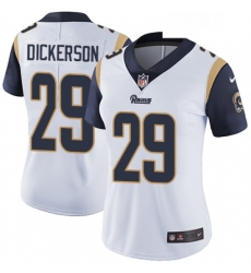 Womens Nike Los Angeles Rams 29 Eric Dickerson White Vapor Untouchable Limited Player NFL Jersey