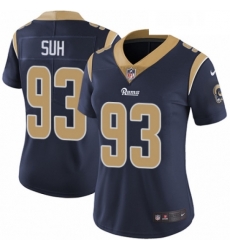 Womens Nike Los Angeles Rams 93 Ndamukong Suh Navy Blue Team Color Vapor Untouchable Limited Player NFL Jersey