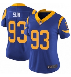 Womens Nike Los Angeles Rams 93 Ndamukong Suh Royal Blue Alternate Vapor Untouchable Elite Player NFL Jersey