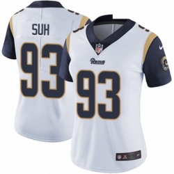 Womens Nike Los Angeles Rams 93 Ndamukong Suh White Vapor Untouchable Limited Player NFL Jersey