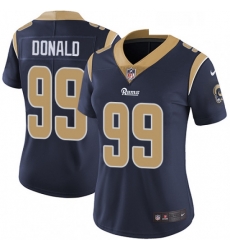 Womens Nike Los Angeles Rams 99 Aaron Donald Navy Blue Team Color Vapor Untouchable Limited Player NFL Jersey