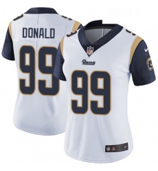 Womens Nike Los Angeles Rams 99 Aaron Donald White Vapor Untouchable Limited Player NFL Jersey