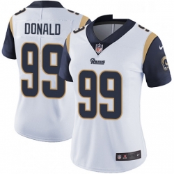 Womens Nike Los Angeles Rams 99 Aaron Donald White Vapor Untouchable Limited Player NFL Jersey