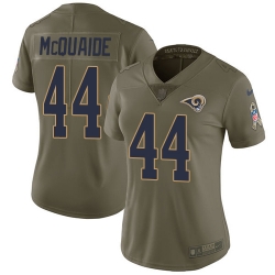 Womens Nike Rams #44 Jacob McQuaide Olive  Stitched NFL Limited 2017 Salute to Service Jersey